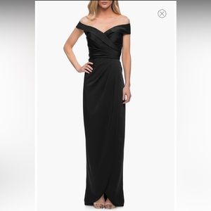 NWOT La Femme black evening gown